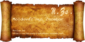 Moldoványi Zsombor névjegykártya